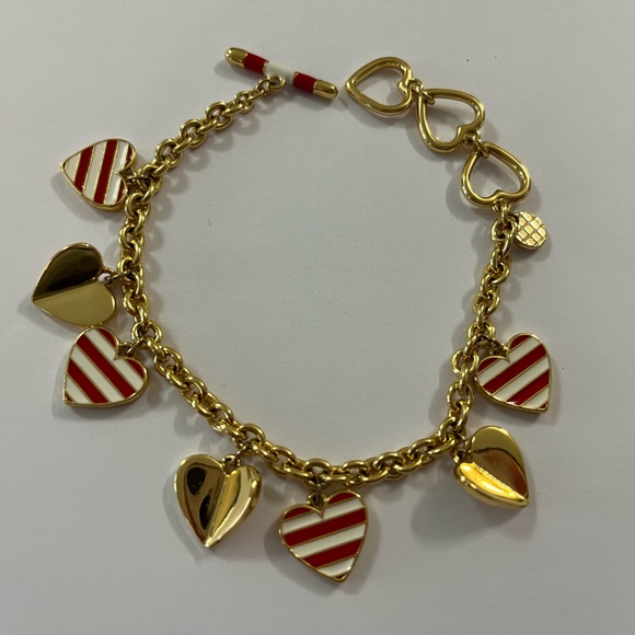 Talbots Striped Heart and Bracelet Set - Picture 4 of 7